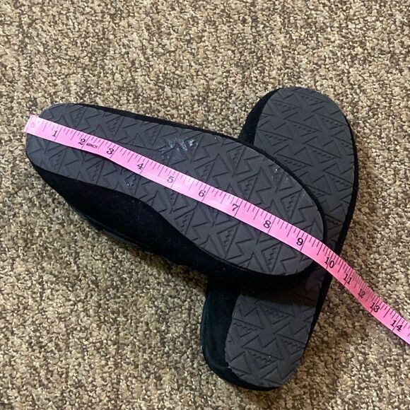 Minnetonka 40217 Leather Upper Suede Women’s Size 6M Black Moccasins - Picture 8 of 14